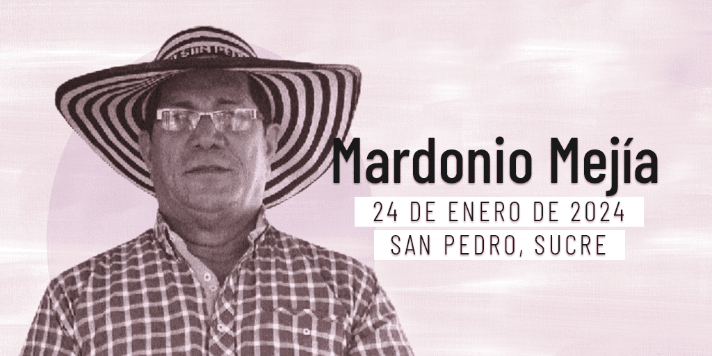 Un mes después del asesinato, aún no hay avances en el caso de Mardonio Mejía