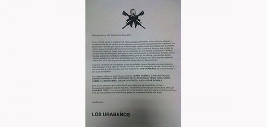 Doce periodistas amenazados en los últimos siete días