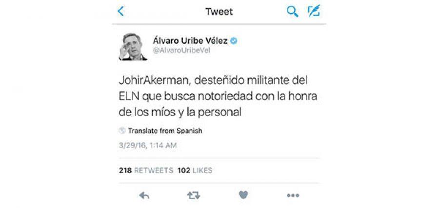 Nuevas estigmatizaciones del senador Álvaro Uribe Vélez contra periodistas