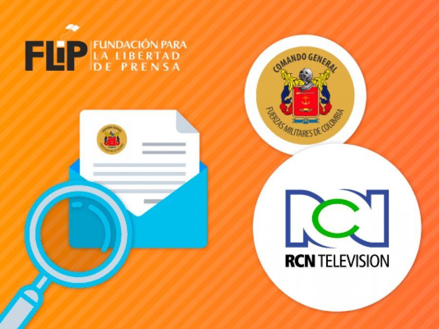 FLIP rechaza presiones de las Fuerzas Militares en contra de Noticias RCN