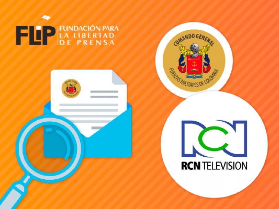 FLIP rechaza presiones de las Fuerzas Militares en contra de Noticias RCN