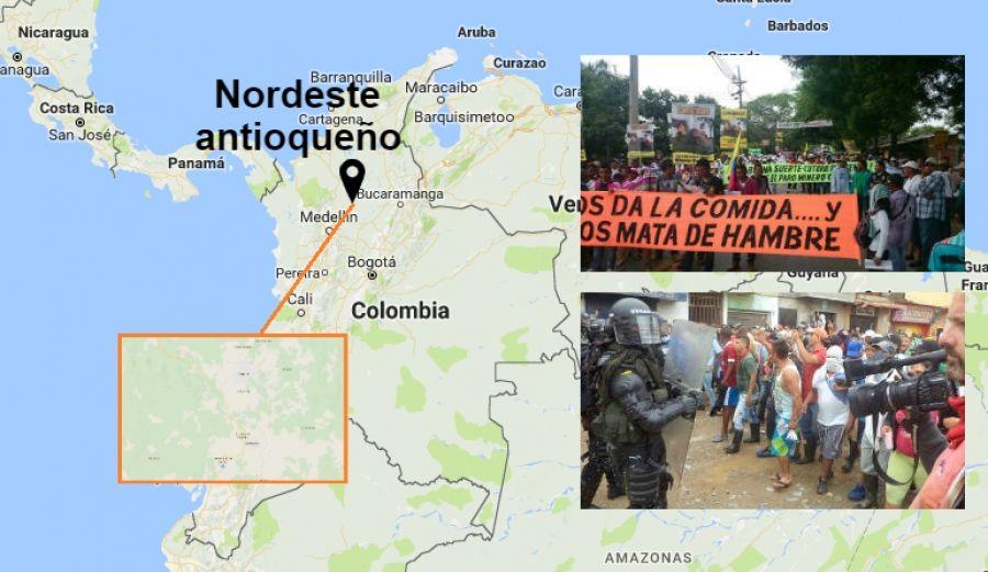 Se silencia a la prensa durante paro minero en Nordeste antioqueño