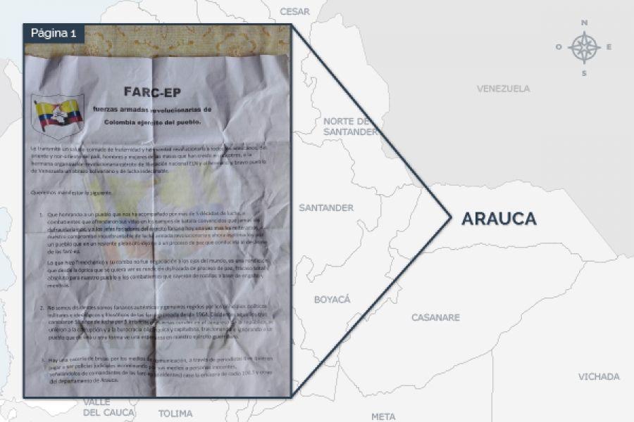 Disidencias de las Farc amenazan a la prensa en Arauca