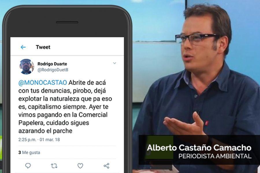 Alberto Castaño fue víctima de amenazas a través de Twitter