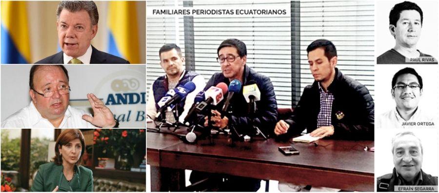 Exigimos que se cumplan los compromisos con las familias del equipo periodístico ecuatoriano asesinado en la frontera