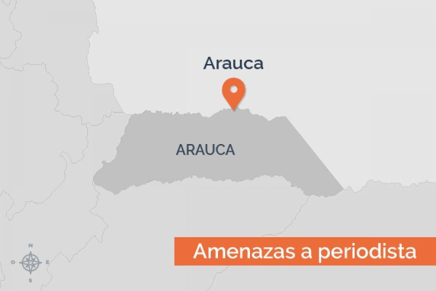 Periodista de Arauca tuvo que abandonar el departamento por amenazas