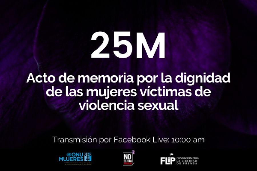 25 de mayo: acto de memoria por la dignidad de las mujeres víctimas de violencia sexual