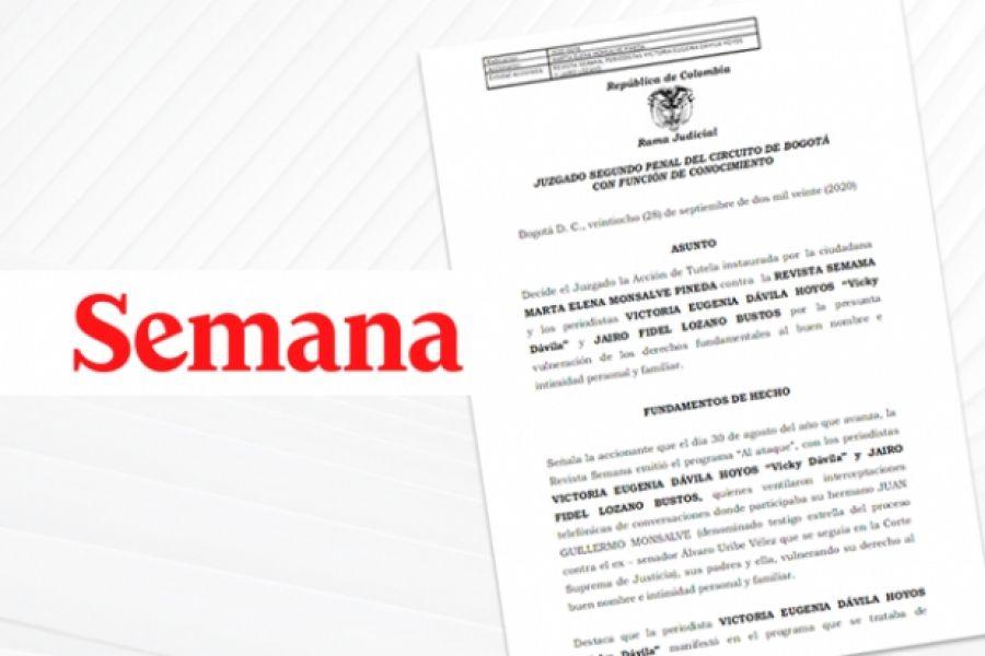 A Court Decision that Forces Semana Magazine to Delete Content Constitutes Censorship and Ignores the Fundamental Core of Freedom of Speech