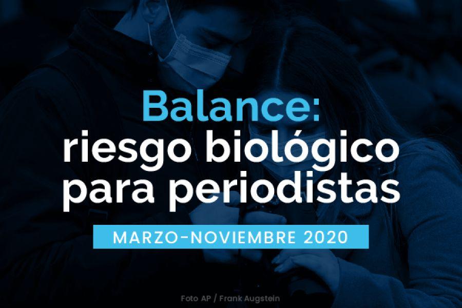 Balance de riesgo biológico para periodistas