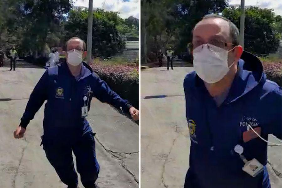 Secretario de salud de Popayán reacciona violentamente ante cuestionamientos sobre su trabajo